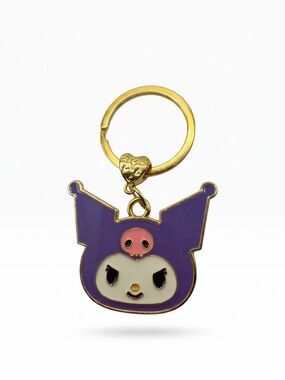 Kuromi Keychain Purple Skull Cute Kawaii Accessory